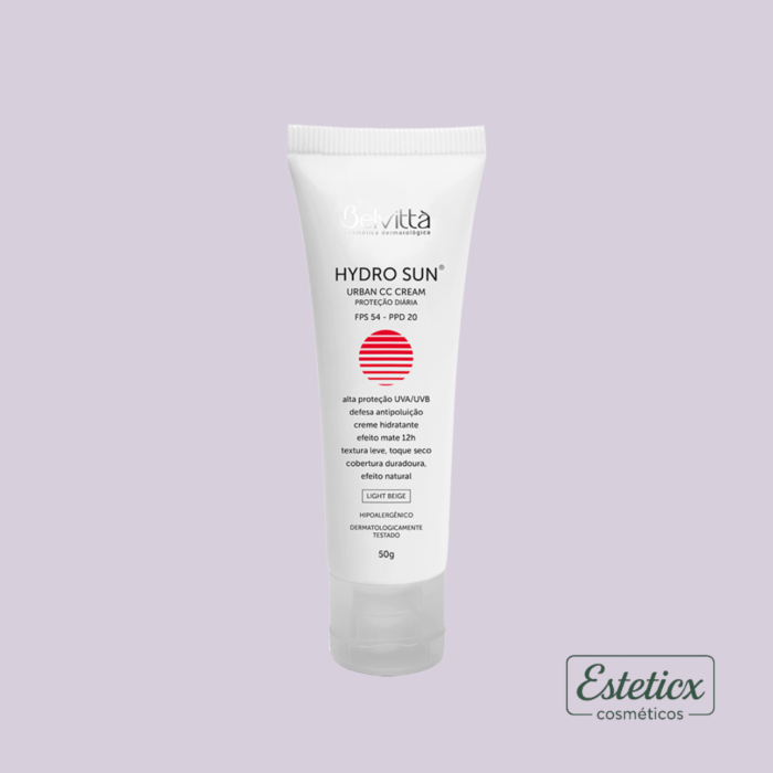 Protetor Solar BEGE CLARO Hydro Sun cc cream gel creme FPS40 54 50gr.